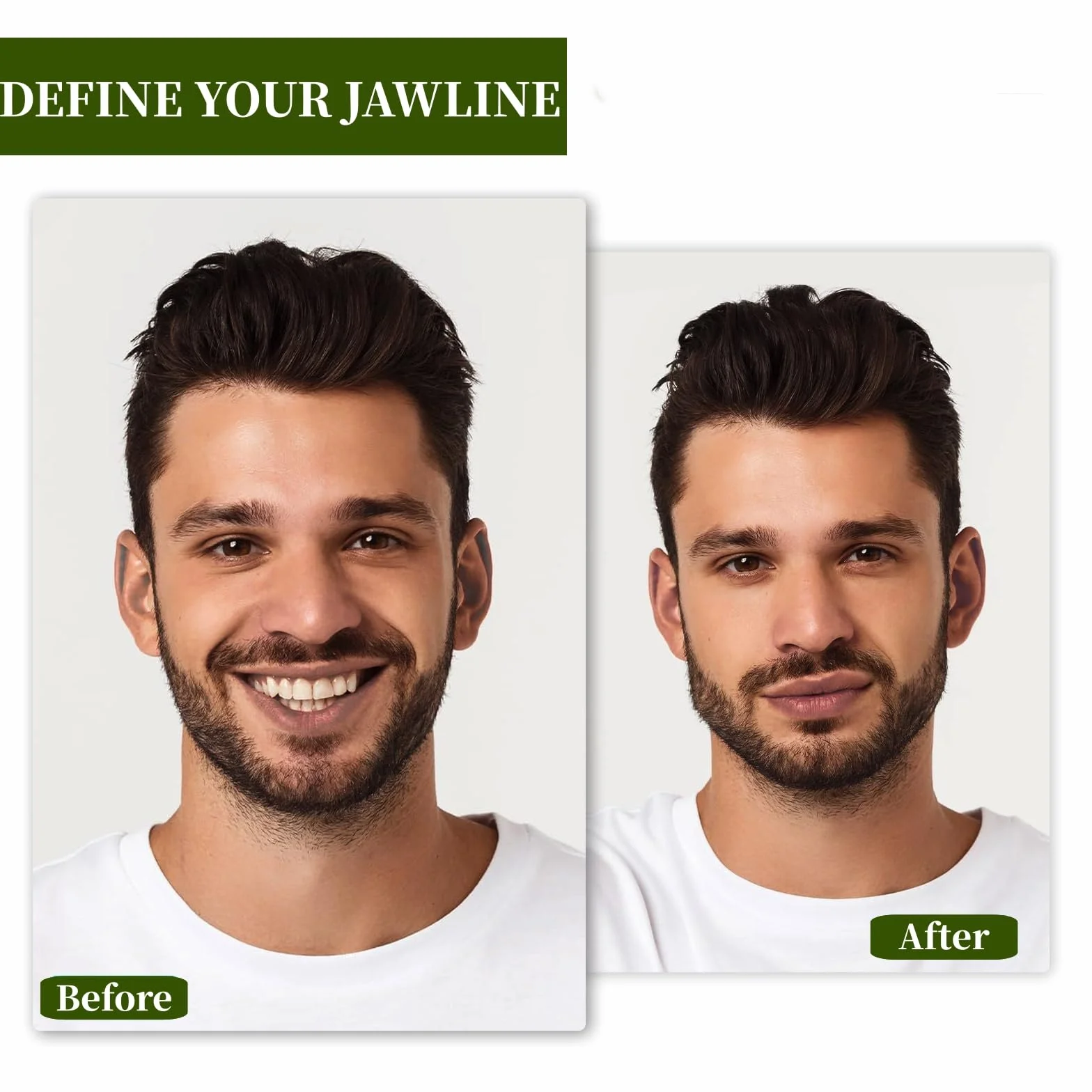 Silikonowy Jawline Trainer 6 sztuk do ćwiczeń mięśni twarzy, podwójny podbródek