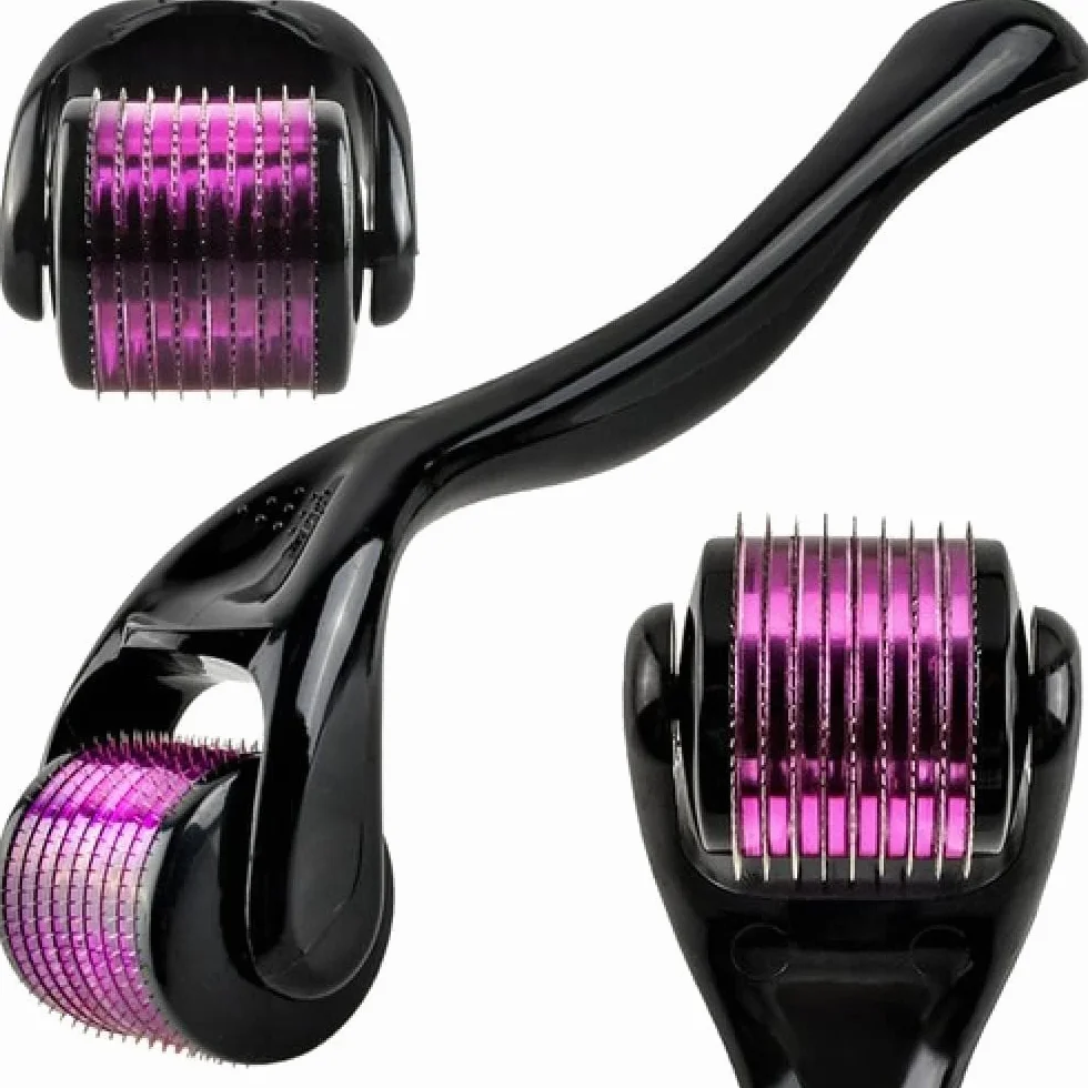 PARENCE.- Derma Roller 0,3 mm - Masażer do brody i włosów - Derma Face Roller - Różne kolory