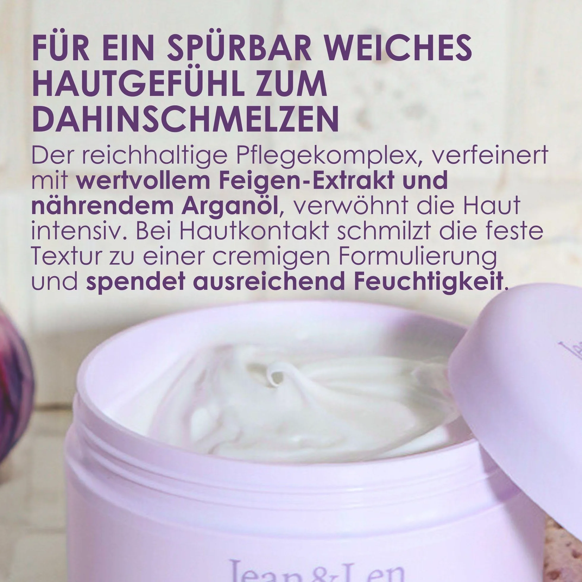 Jean & Len Rozpieszczające masło do ciała olejek arganowy figa 200 ml