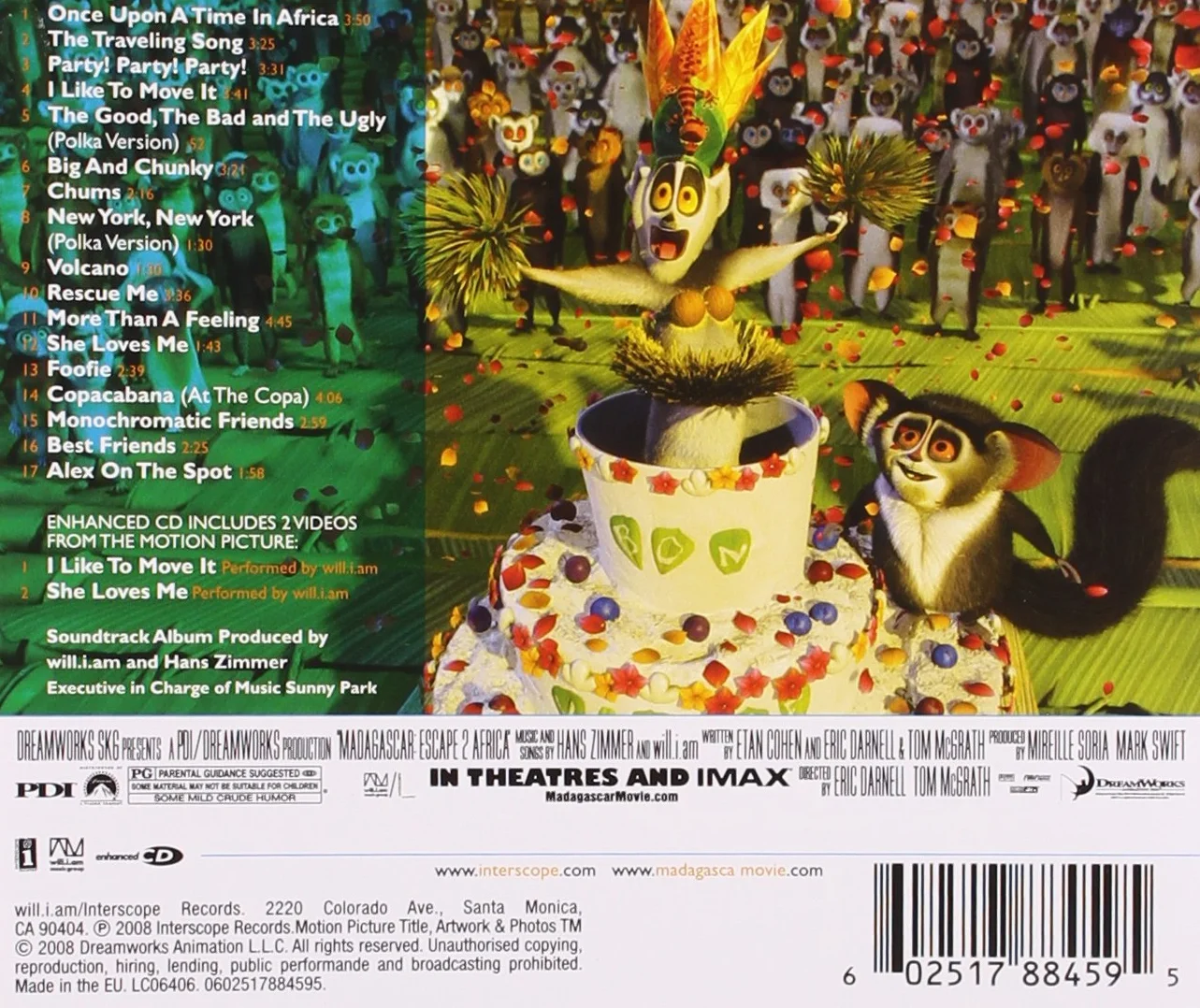 Madagascar: Escape 2 Africa Music From The Motion Picture
