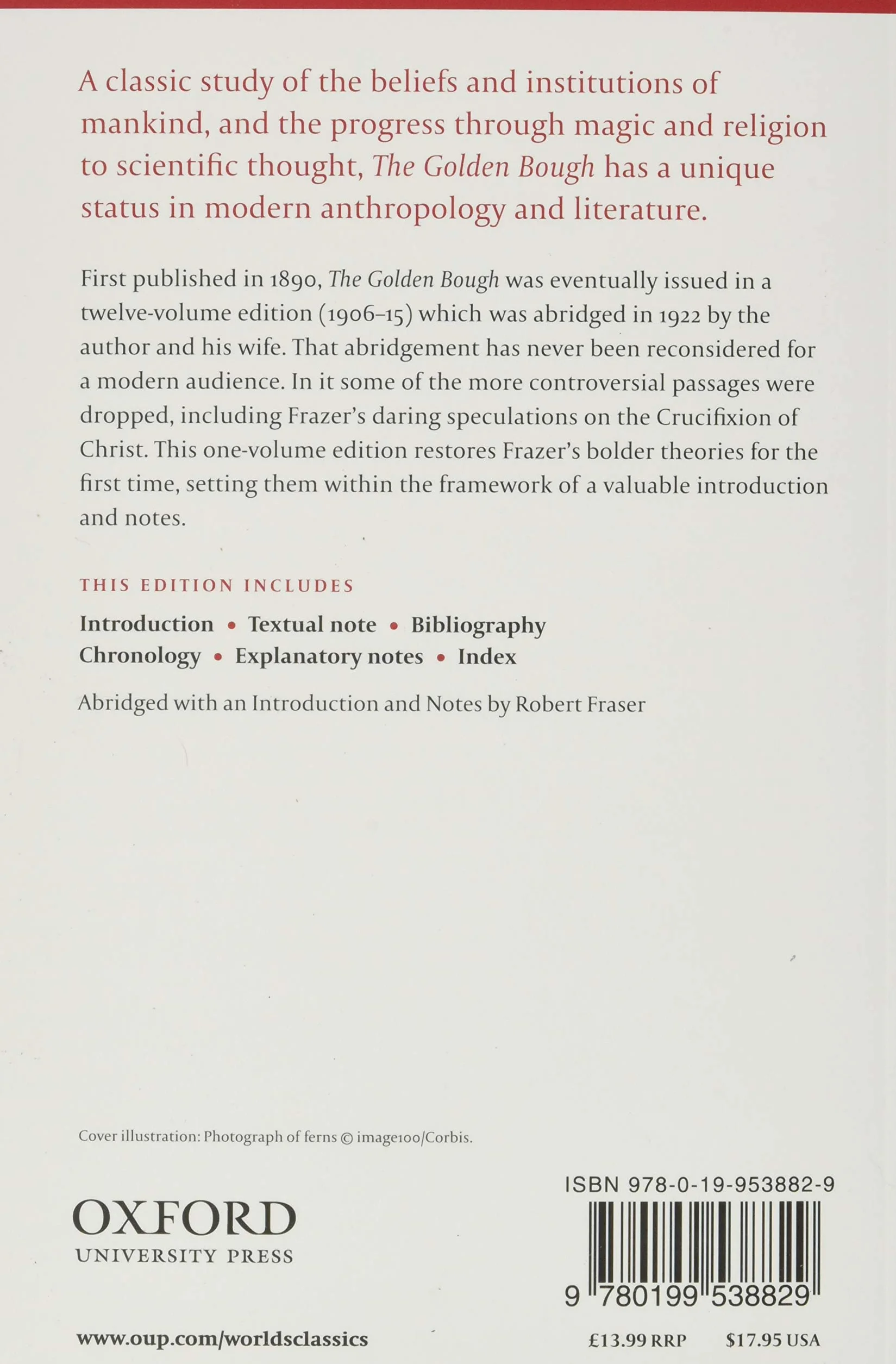 James george frazer : the golden bough: a study in magic and religion