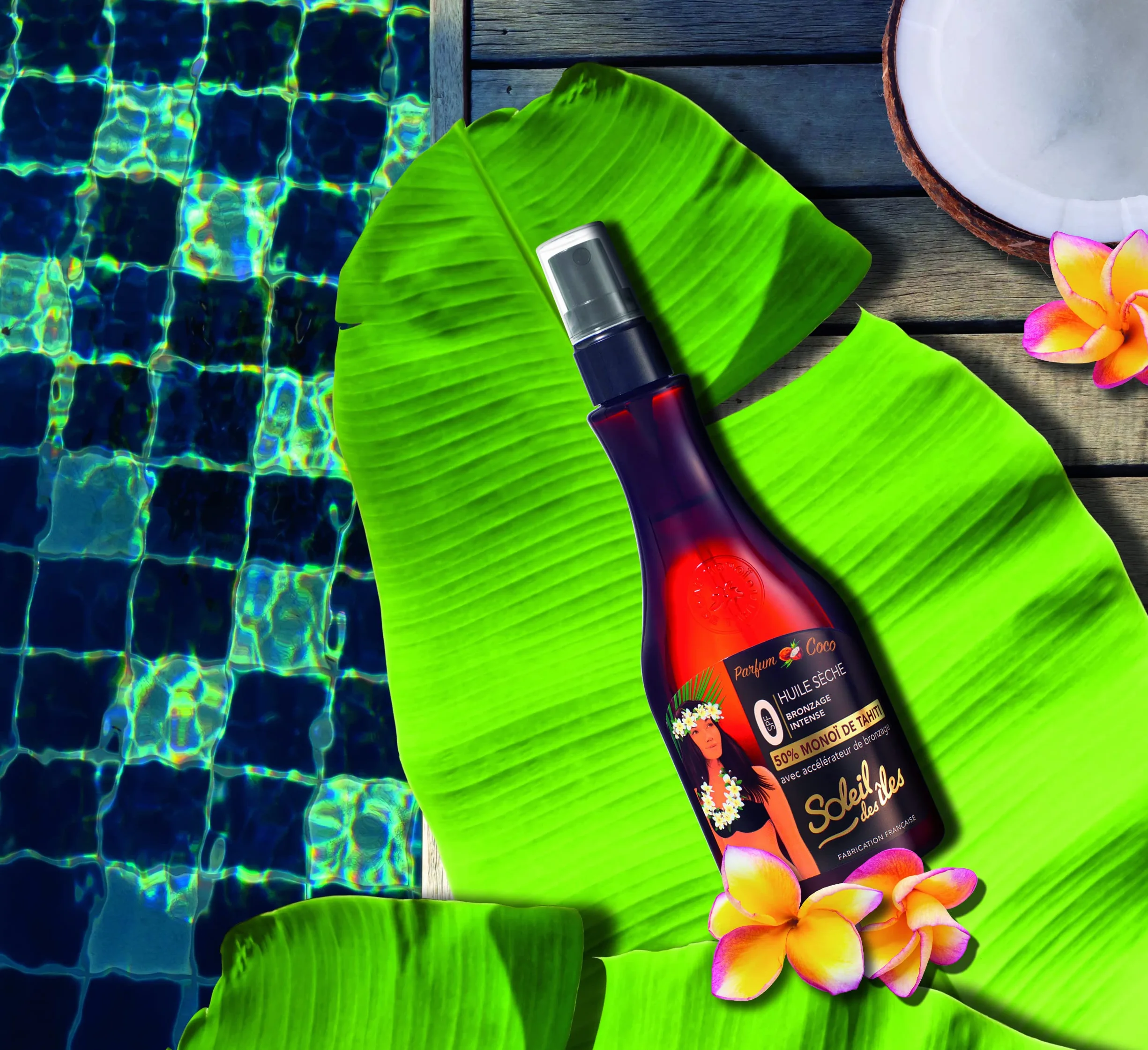Soleil des Îles 100% naturalny olejek do opalania Monoi de Tahiti Coco Akcelerator opalania