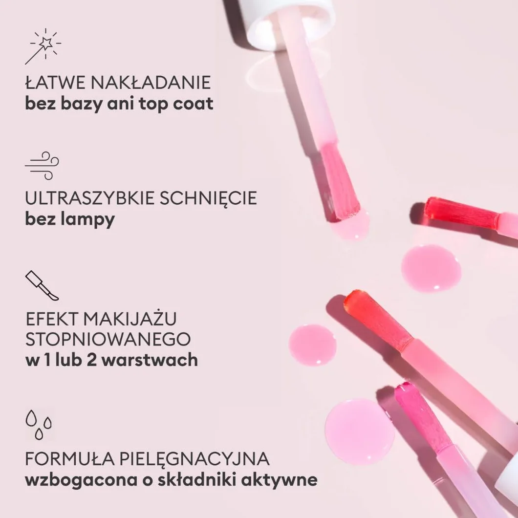 Manucurist Active Glow Pielęgnujący biolakier do paznokci, różowy (Raspberry) słodki migdał, malina, odżywczy i błyszczący lakier do paznokci, przezroczysty róż, lakier Nude