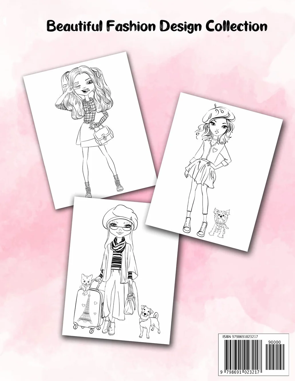 Fashion Coloring Book for Girls Ages 8-12: Gorgeous Beauty Style Fashion Design Coloring Book for Kids, Girls and Teens: 13