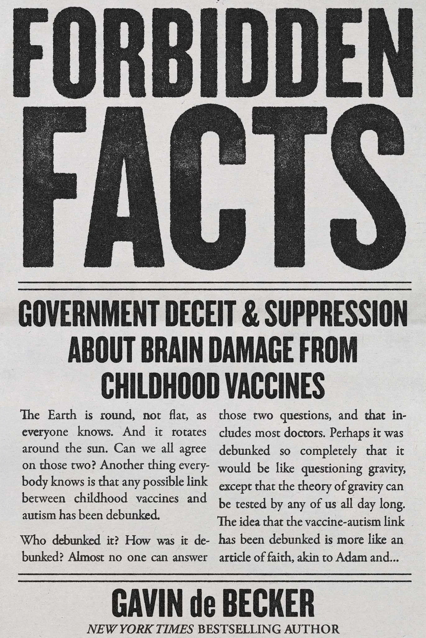 Forbidden Facts: Government Deceit & Suppression about Brain Damage from Childhood Vaccines