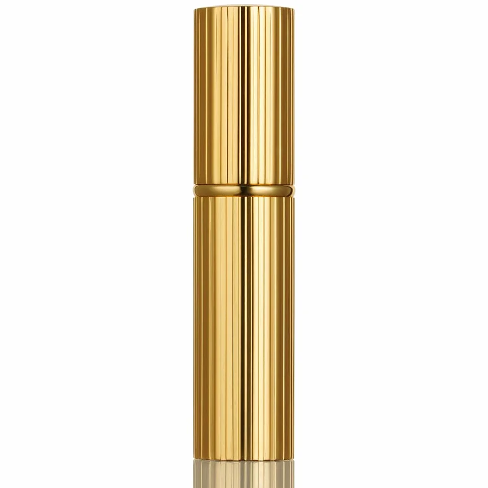 AUYAO Pusta butelka na perfumy, 5 ml, pusty rozpylacz, przenośna pusta butelka na perfumy, mini pusta butelka podróżna dla kobiet i mężczyzn, do torebki, (złota)