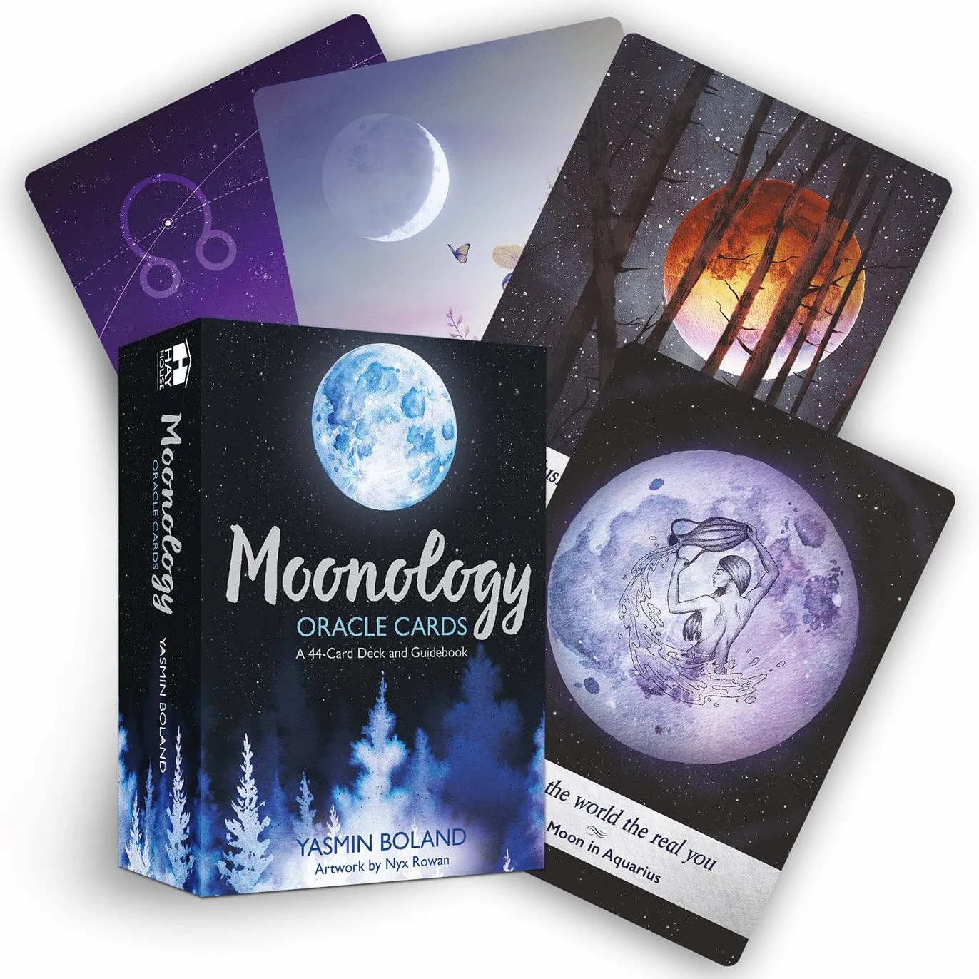 Moonology(TM) Oracle Cards: A 44-Card Moon Astrology Oracle Deck and Guidebook