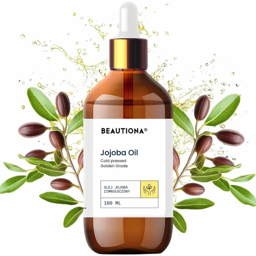 Olej jojoba 100 ml naturalny tłoczony na zimno do skóry twarzy i włosów 100% czysty