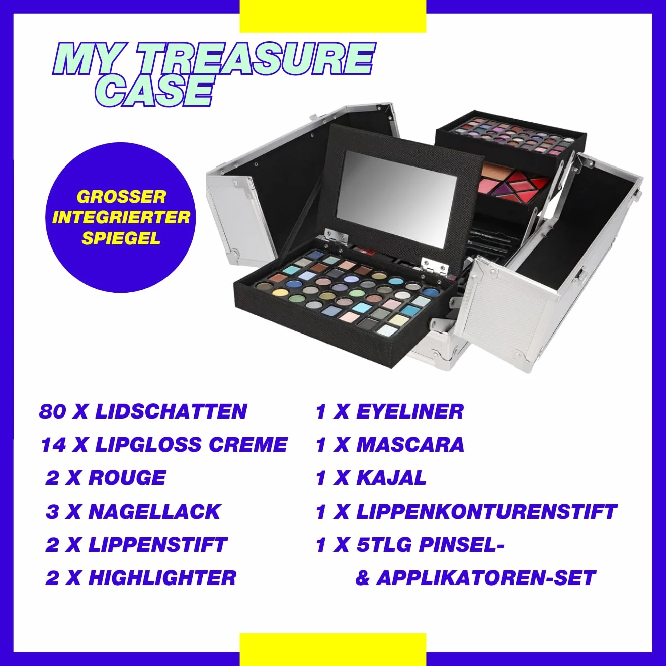 ZMILE Cosmetics My Treasure Case Wegański Zestaw do Makijażu