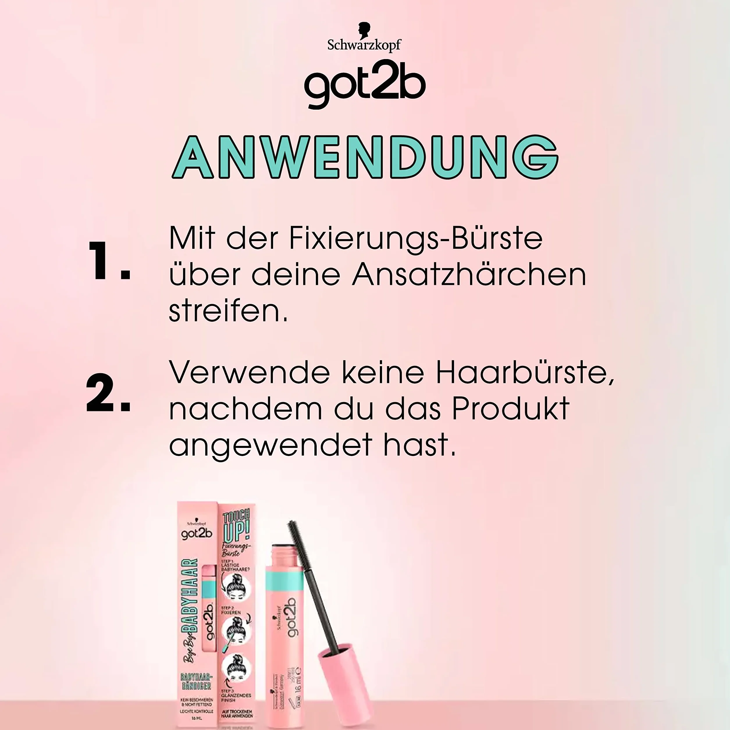 Schwarzkopf Got2B Touch Up Grzebyk, 1 opakowanie (1 x 16 ml)
