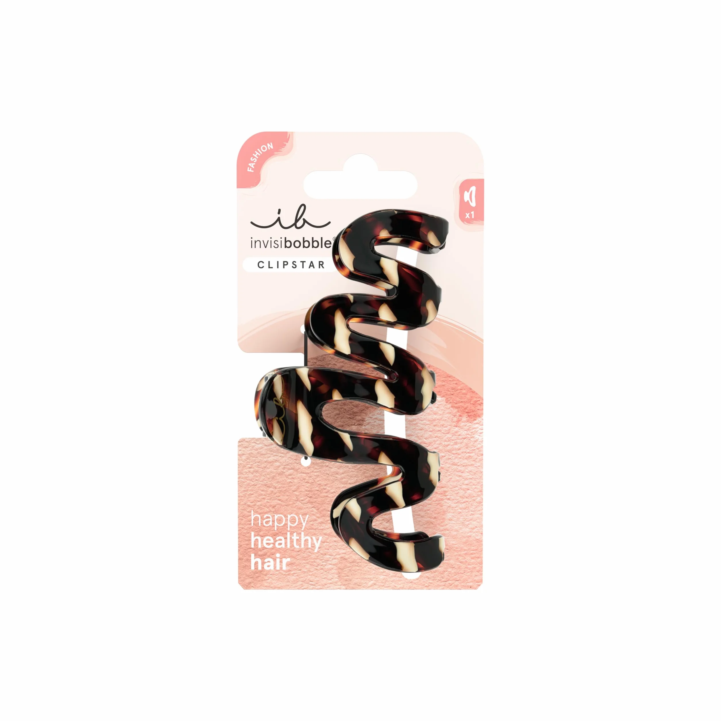 Invisibobble CLIPSTAR Cacao Cream - Duża spinka do włosów w kolorze kakaowym o organicznym designie, idealna do włosów o dużej objętości - Nowoczesny styl, niezawodne trzymanie, zdrowe włosy