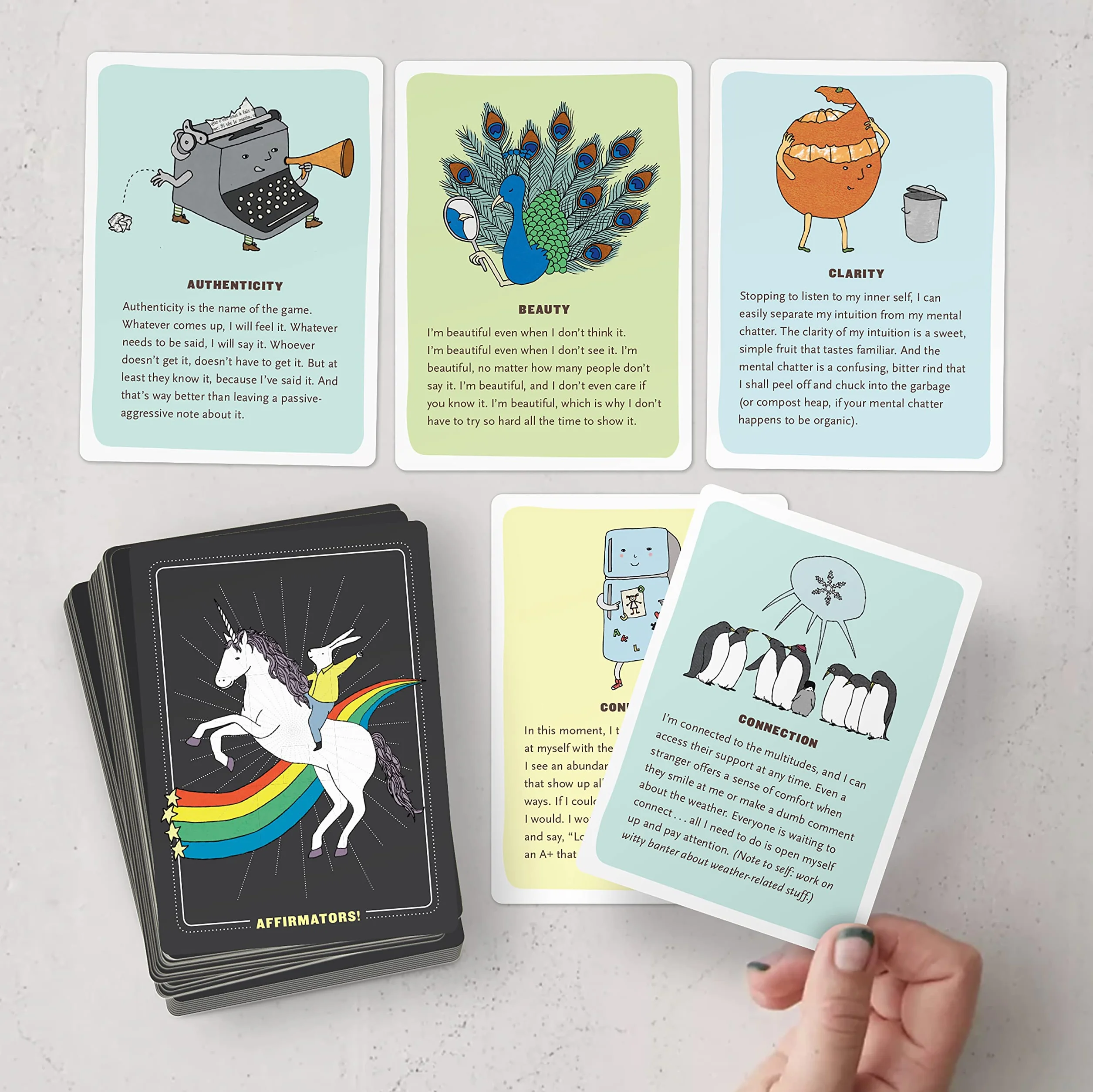 Affirmators! 50 Affirmation Cards Deck Self-Help