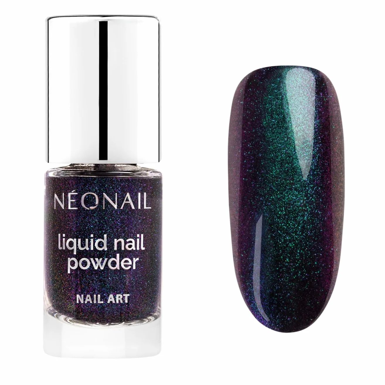 NEONAIL Pyłek w płynie Chameleon 01 - Liquid Nail Powder - Fioletowy, Niebieski - 6,5 ml