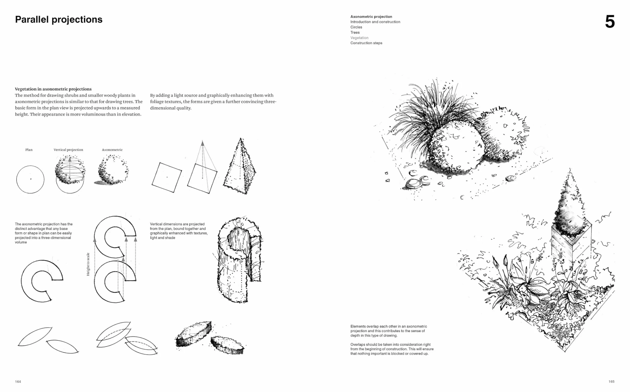 Drawing for Landscape Architects 1: Basic Drawing, Graphics, and Projections: Vol. 1