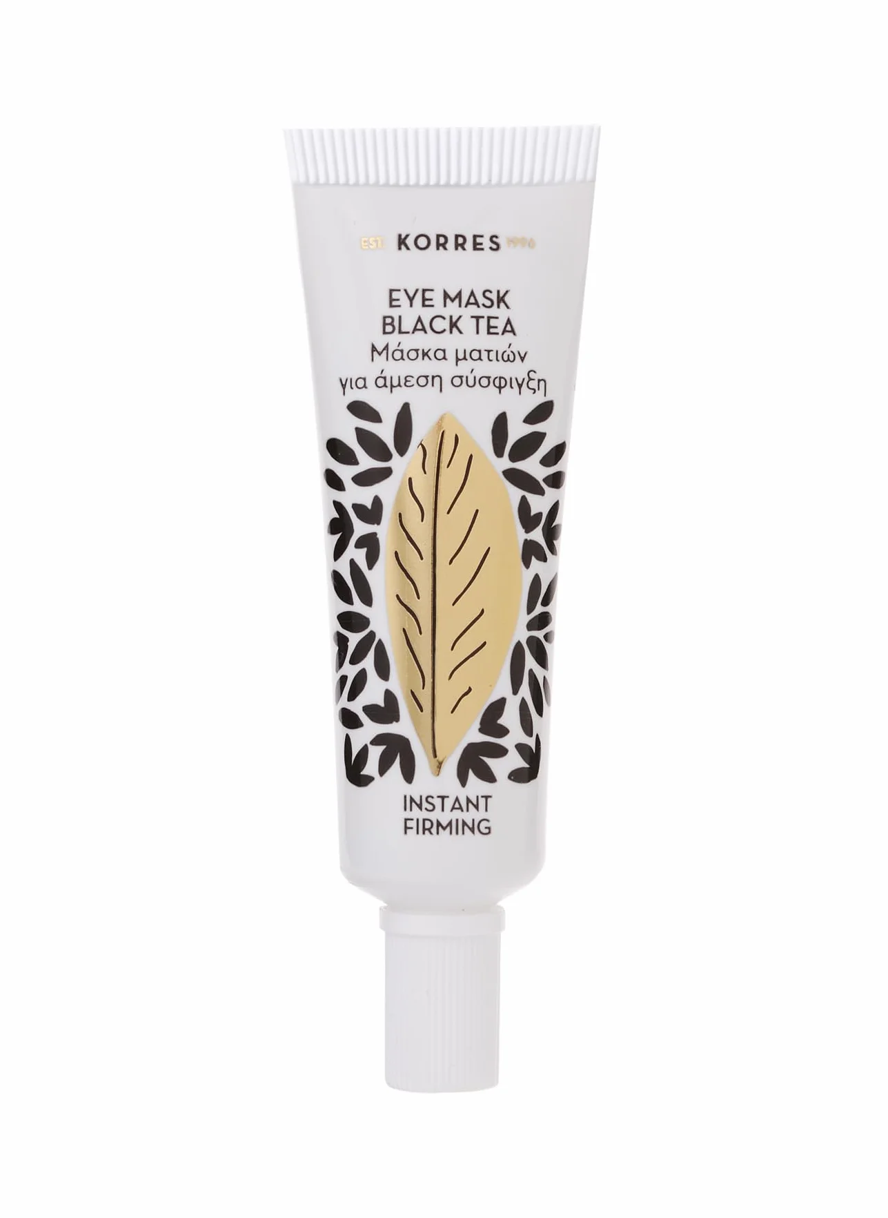 Korres Black Tea maska pod oczy z natychmiastowym efektem liftingu, 1 opakowanie (1 x 6 ml)