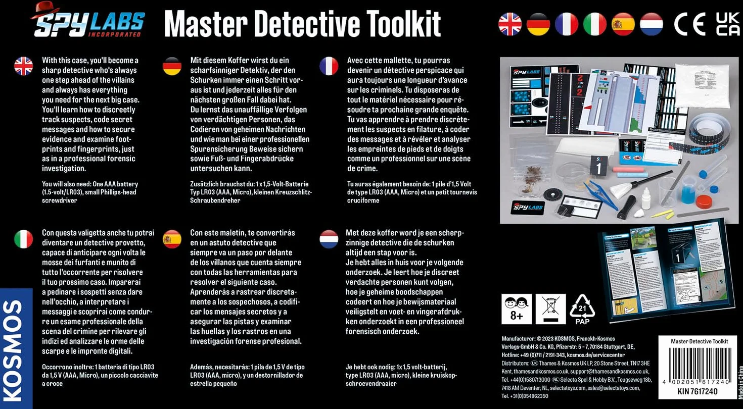 Spy Labs Master Detective Toolkit V1 Detektiv-Set