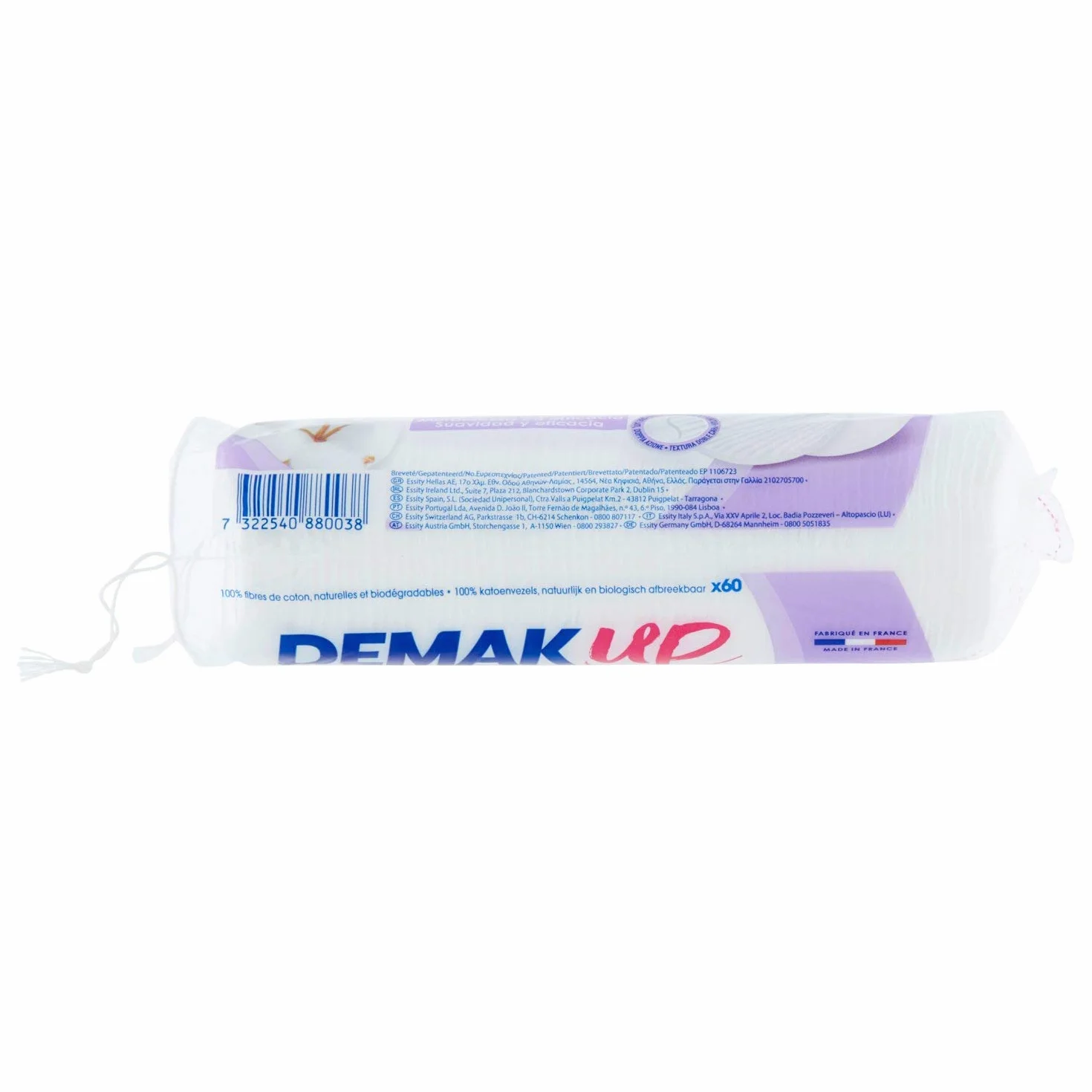 Demak'Up Płatki Kosmetyczne Białe 60 sztuk