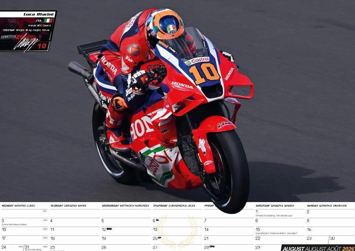 Moto GP 2026 - MotoGP - Calendario - Calendrier