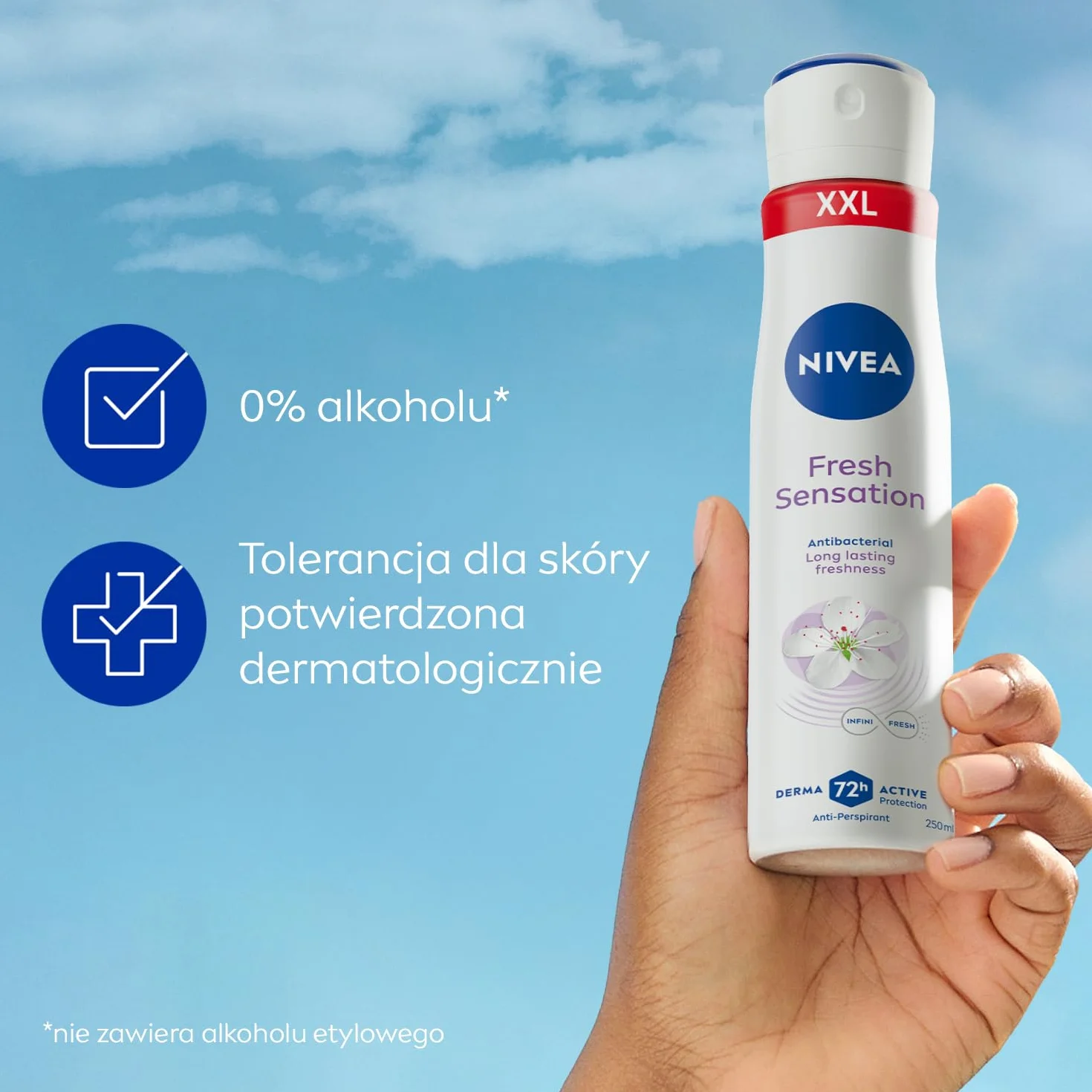 NIVEA Antyperspirant Fresh Sensation spray, 250 ml