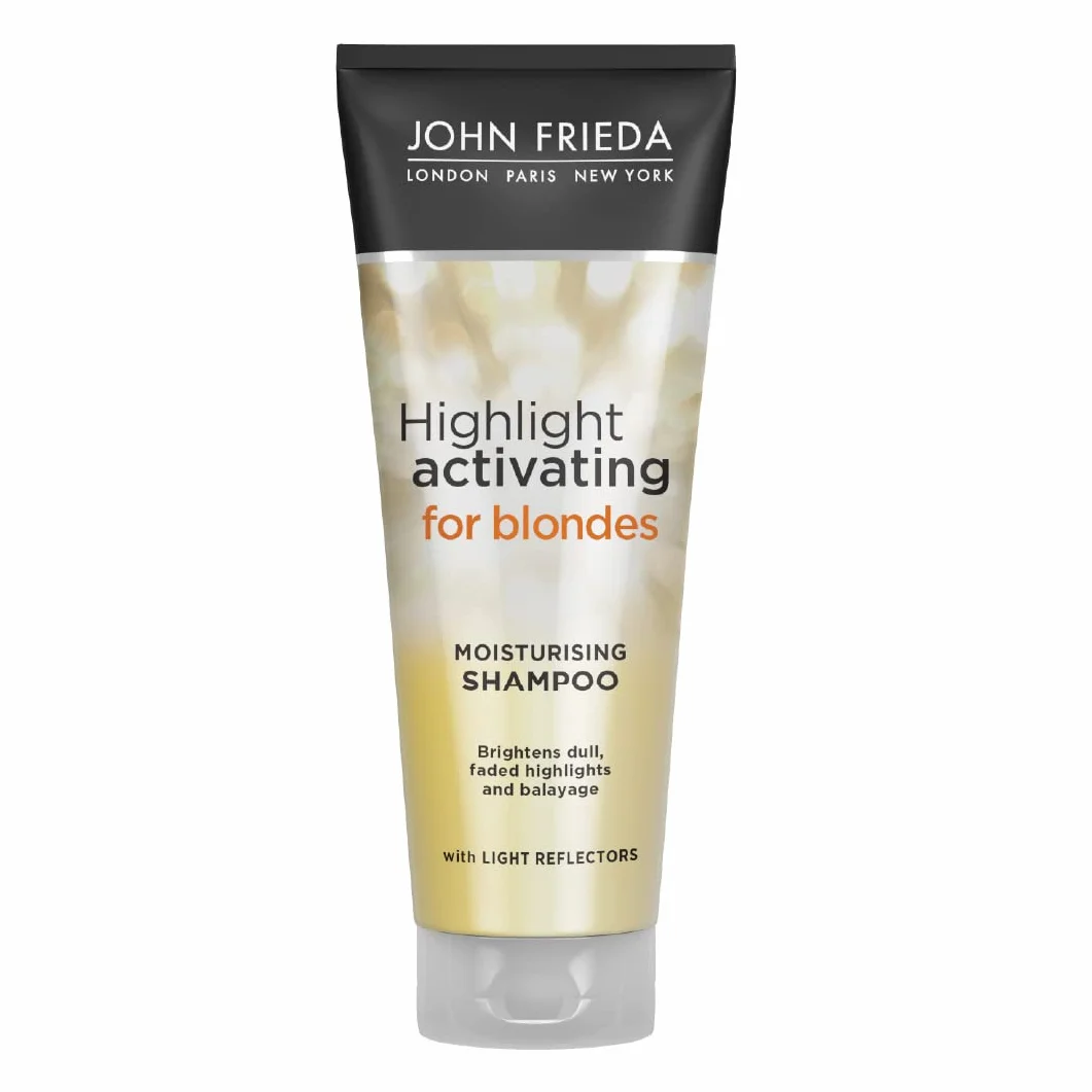 John Frieda Blonde Highlight Activating Moisturising Avocado Oil For Blonde Hair Szampon, Przezroczysty, 200 ml