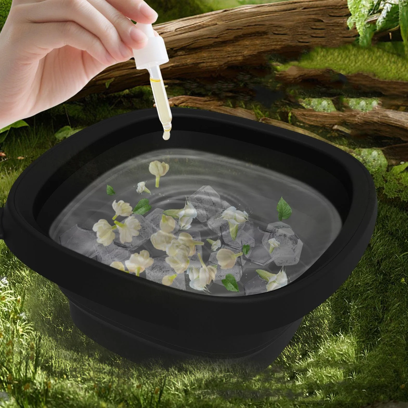 Ice Face Bowl Facial Ice Bath Cold Plunge Basin 9.53in Portable Reusable Spa Tool