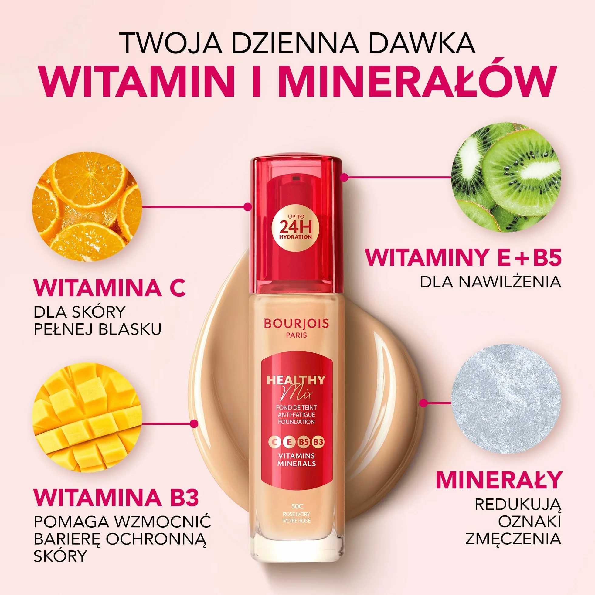 Bourjois Healthy Mix podkład 51W Light Vanilla 30 ml