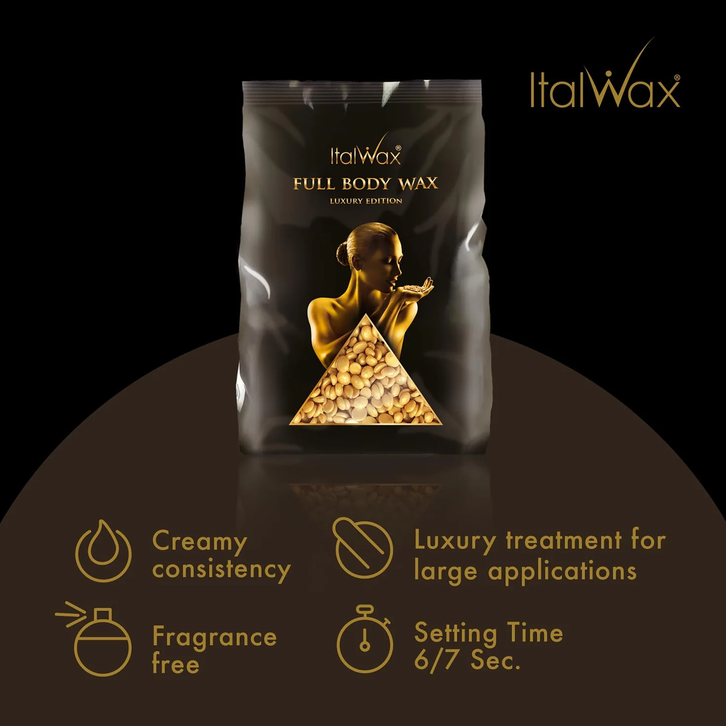 Italwax Kleopatra luksusowe koraliki gorący wosk na całe ciało 1 kg