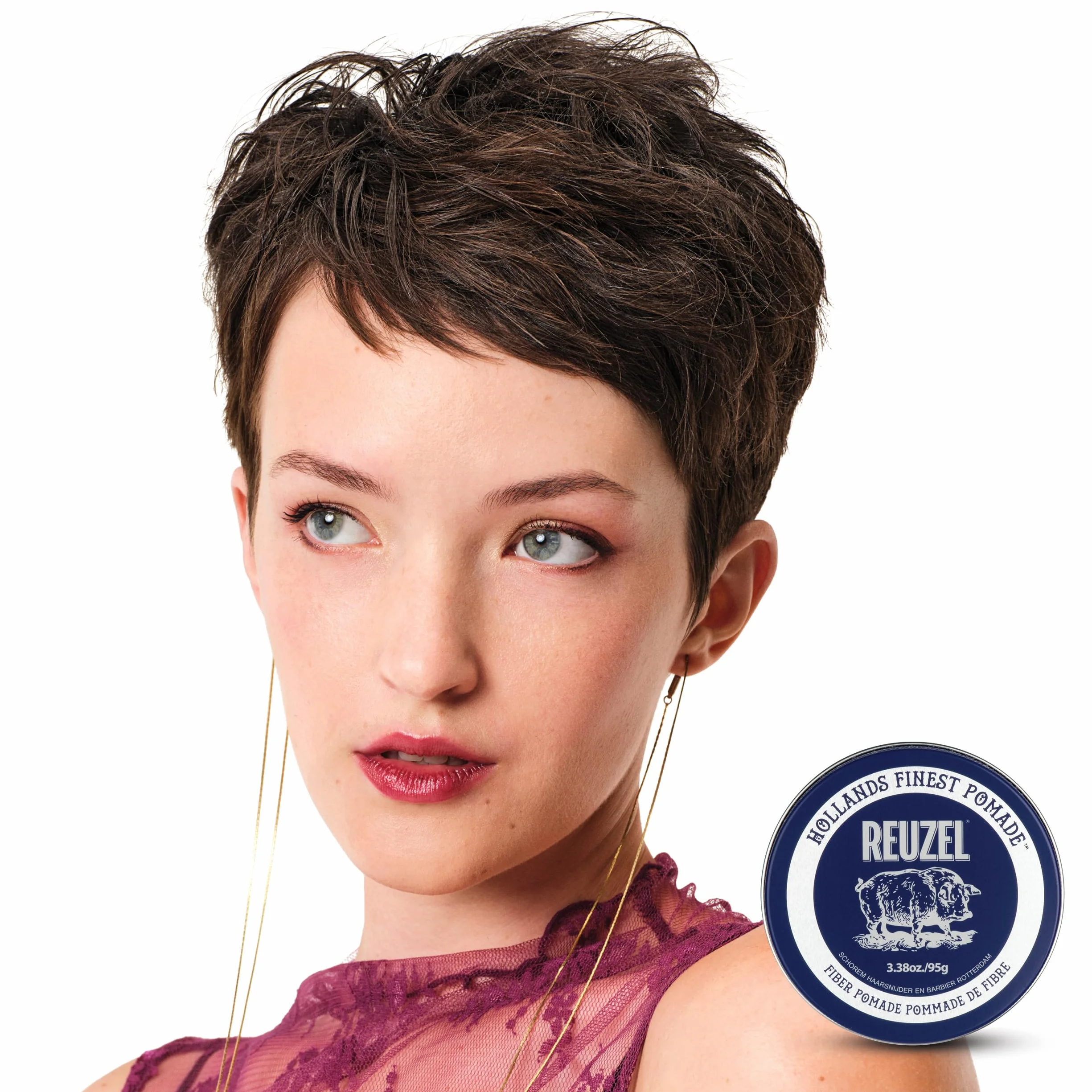 Reuzel Fiber Pomada 95 g + 35 g podróżna, lekki połysk, teksturowana
