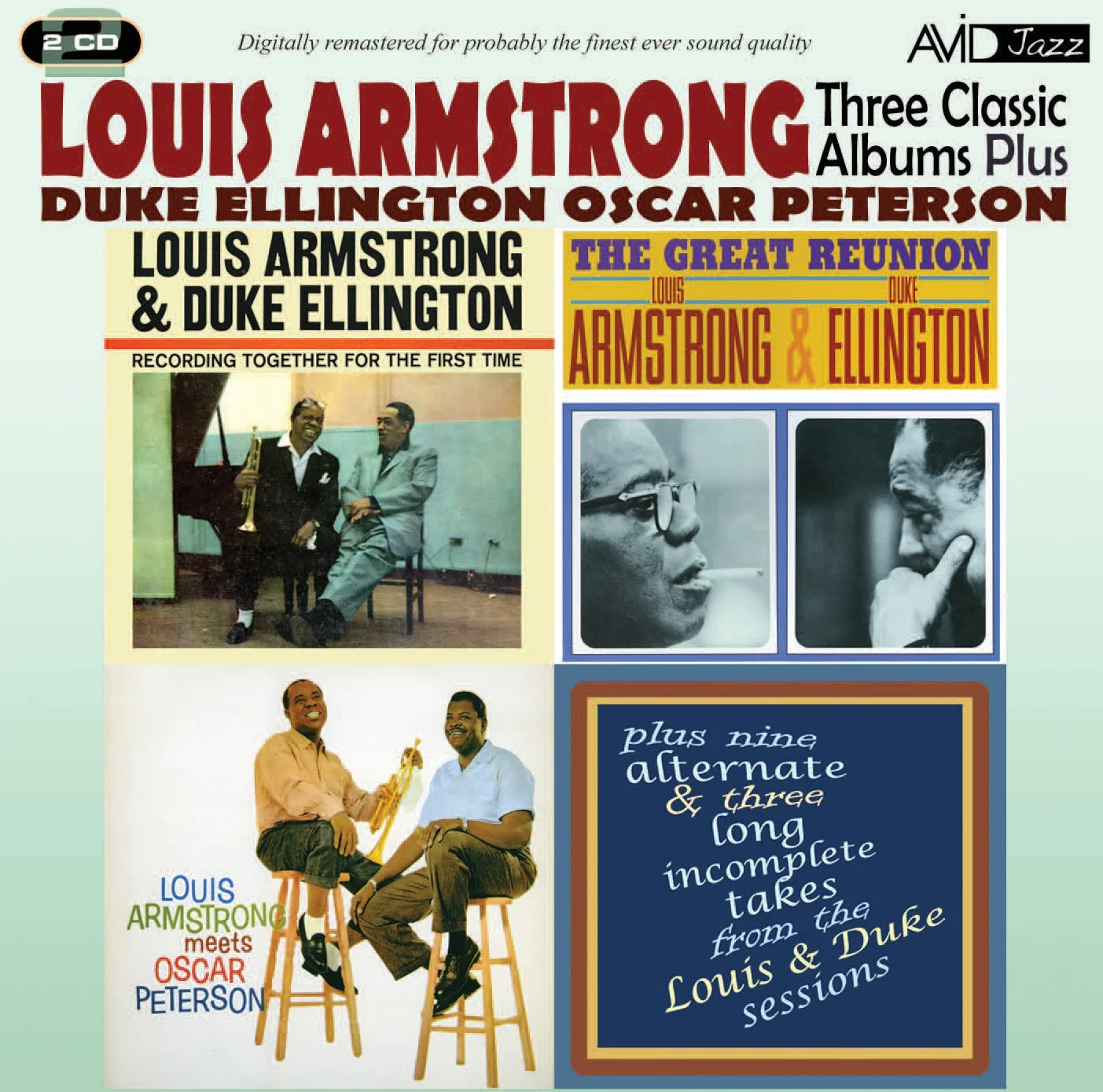 Three Classic Albums Plus: Louis Armstrong & Duke Ellington/Great Reunion/Meets Oscar...