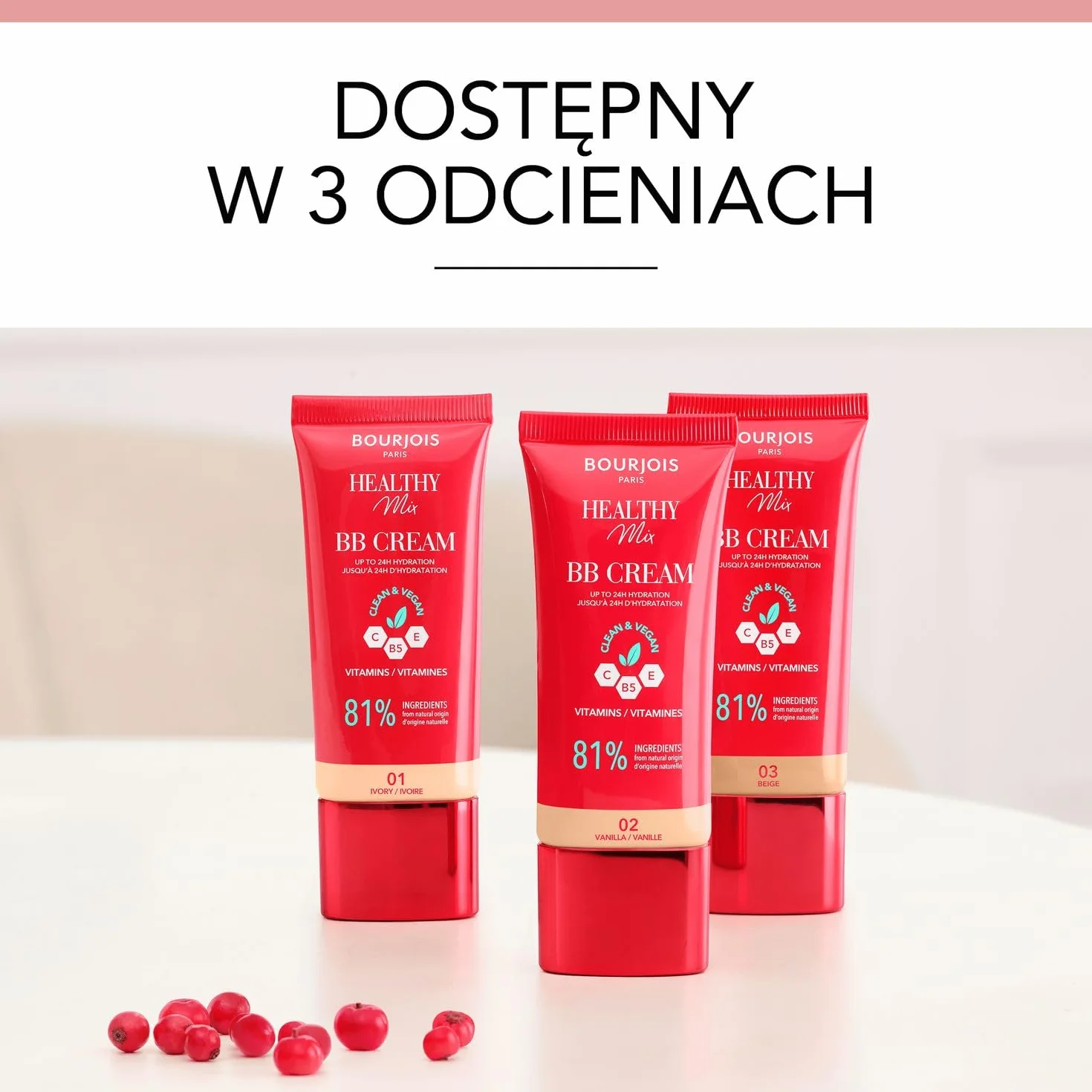 Bourjois Healthy Mix kryjący krem BB nr 03 Beige 30 ml