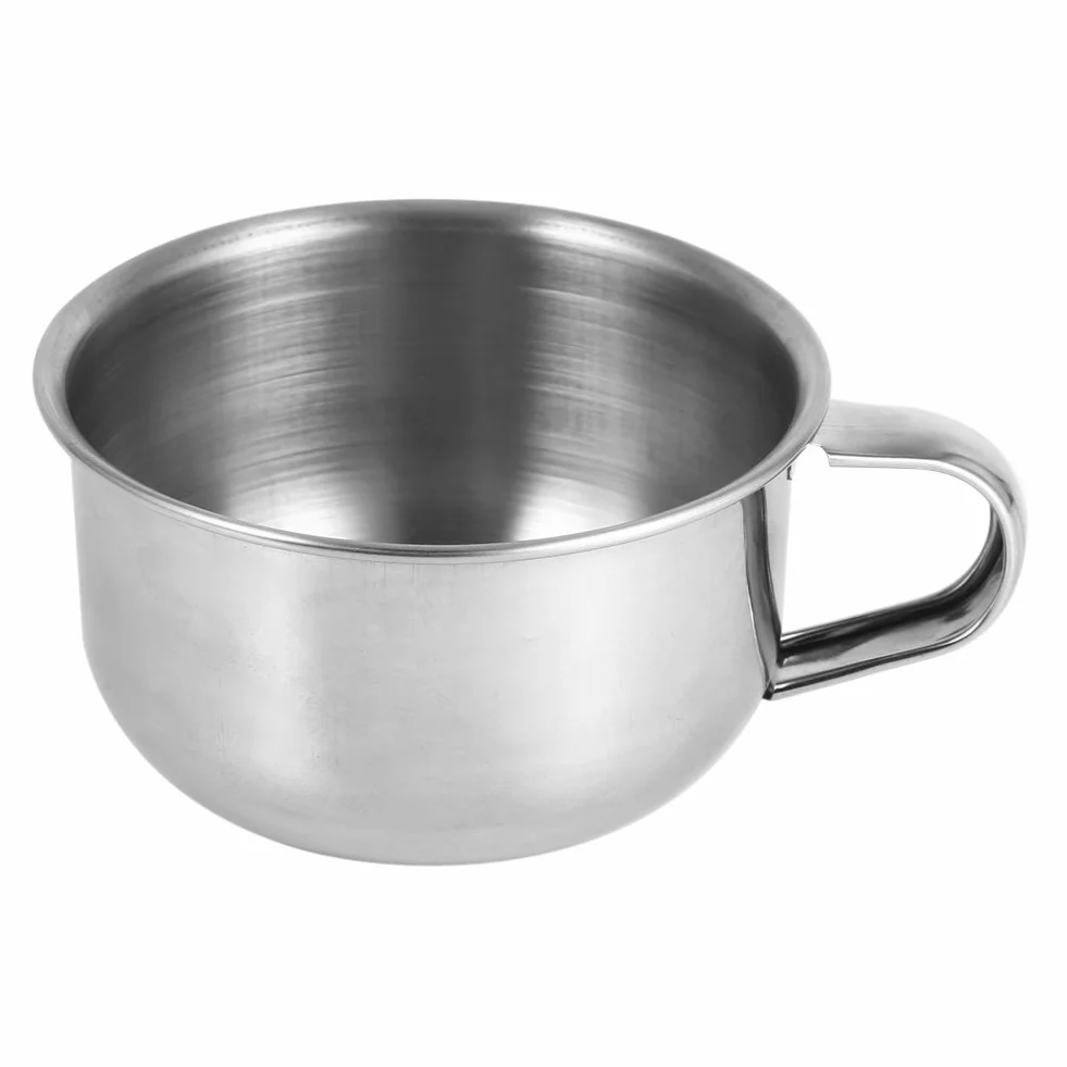 Miska do golenia ze stali nierdzewnej kubek na mydło narzędzie do golenia