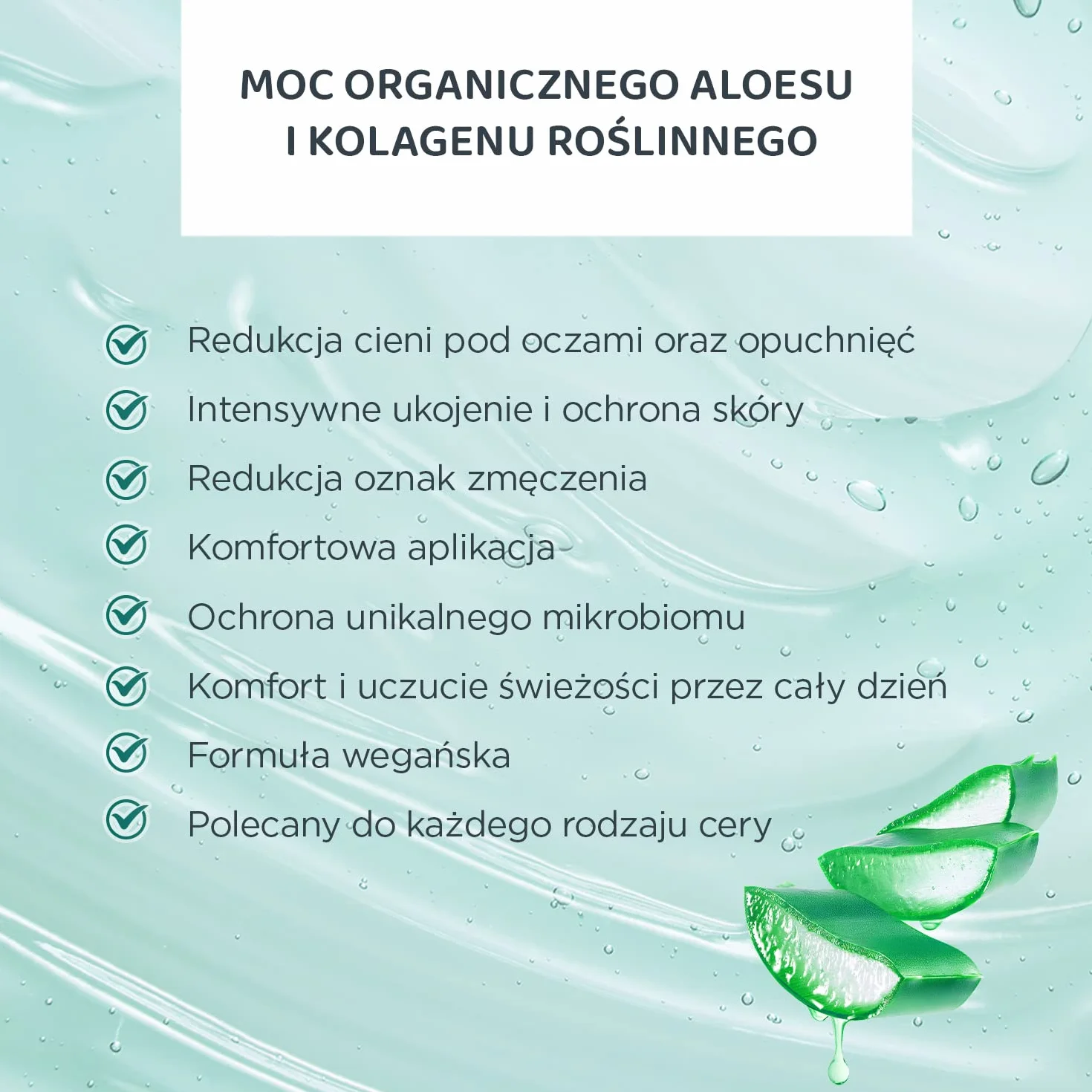 Eveline Cosmetics JB15ACRO Organic Aloe + Collagen Nawilżający roll-on modelujący kontur oczu, 15 ml