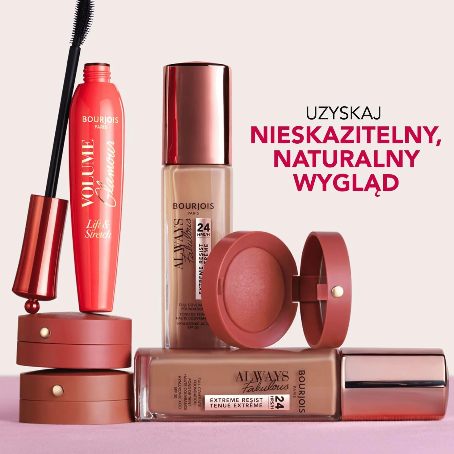 Bourjois Little Round Pot Trwały Róż do Policzków z Lusterkiem i Pędzelkiem nr 016 Rose, 2,5g