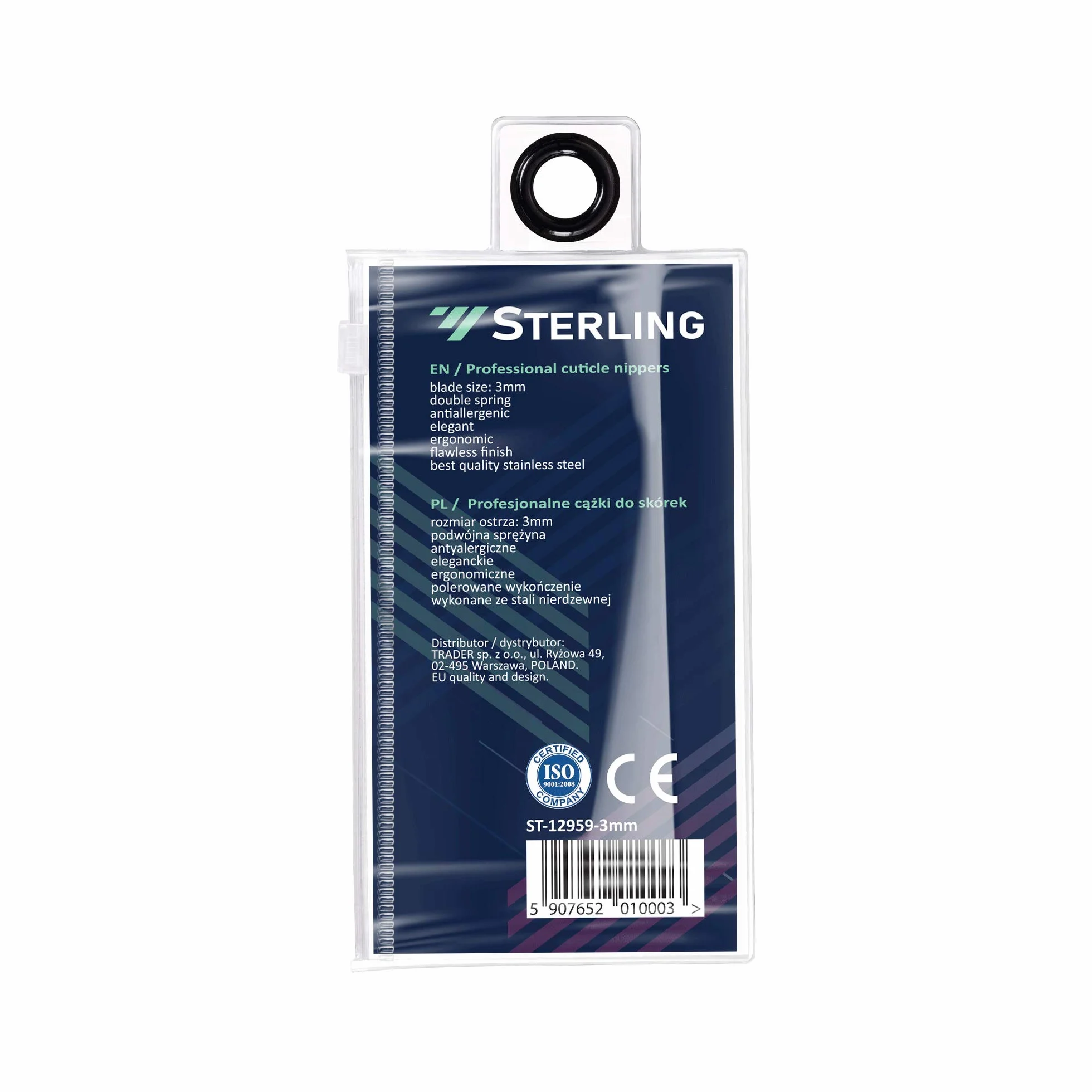 STERLING Cążki do skórek stal chirurgiczna 5mm ST-12805-5mm