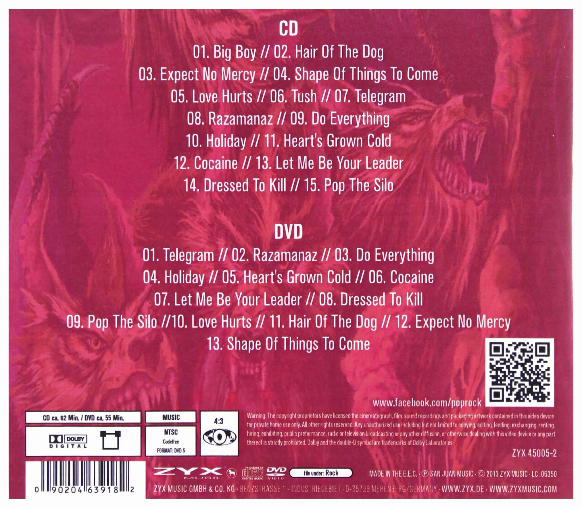 Hair Of The Dog Live.DVD+CD