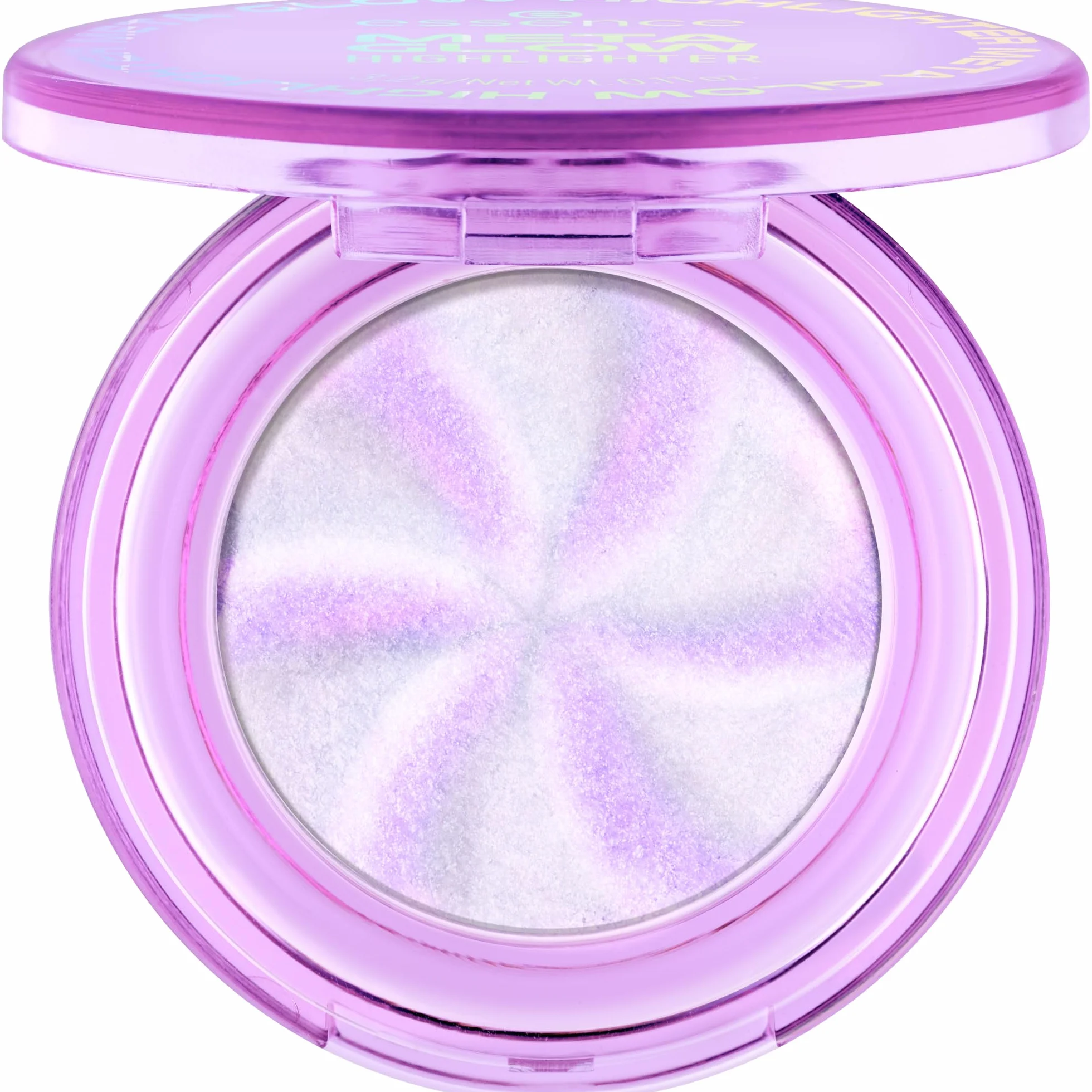 essence Rozświetlacz do twarzy META GLOW HIGHLIGHTER, konturowanie, rozjaśnianie, natychmiastowy wynik, mieniący się (3.2g)