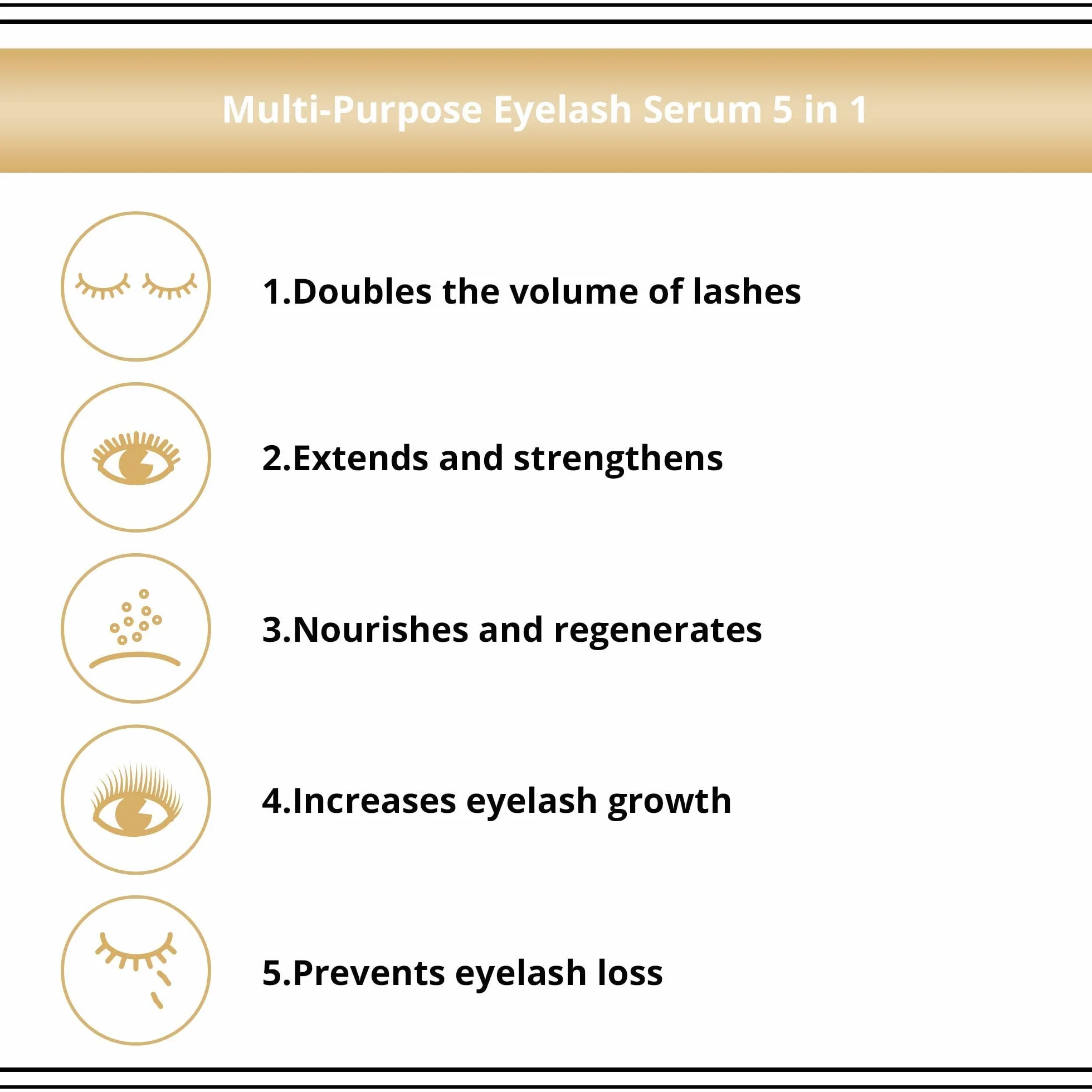Eveline Cosmetics SOS Lash Booster Multifunkcyjne serum do rzęs z olejkiem arganowym 5w1, 10 ml