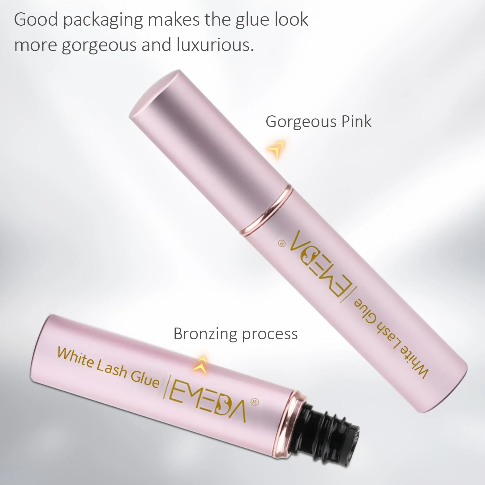 EMEDA Klej do Sztucznych Rzęs Super Strong Hold - Bez Lateksu, Wodoodporny, w Pasku, White Lashes, do Wrażliwych Oczu - 5ml 0.17oz