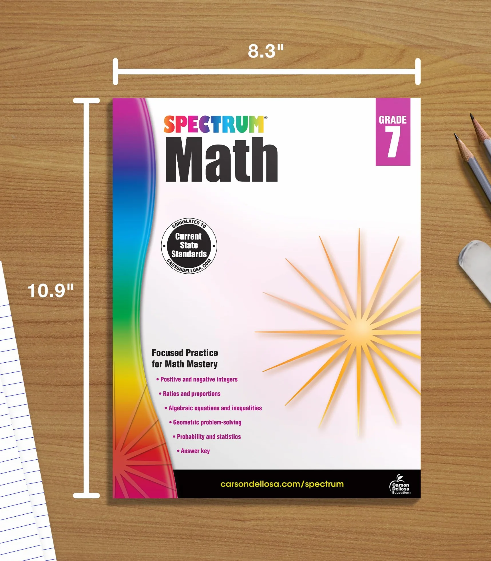 Spectrum Math Workbook, Grade 7