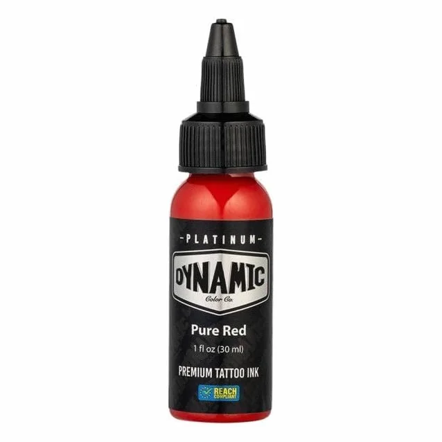 Dynamiczny tusz do tatuażu, PURE RED, 30 ml, wegański