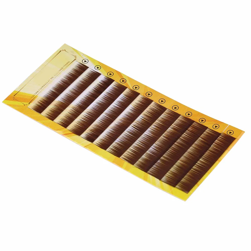 Akozon Mieszane ciemnobrązowe sztuczne przedłużanie brwi 5-8mm
