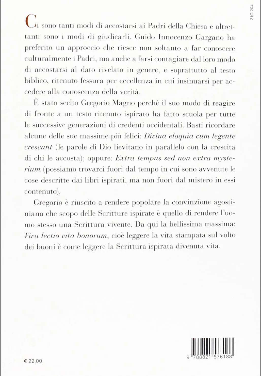 Il libro, la parola e la vita. L'esegesi biblica di Gregorio Magno