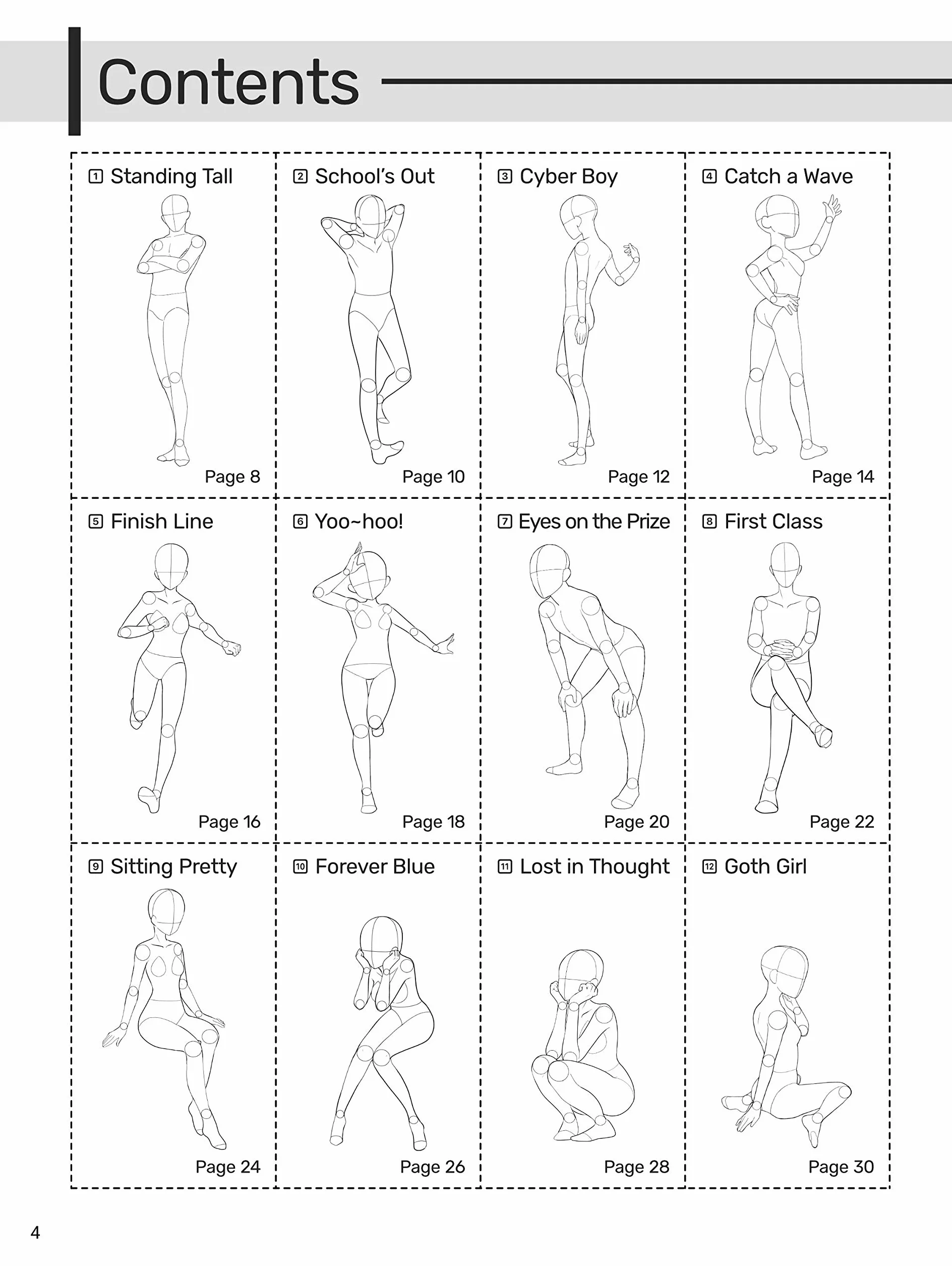 How to Draw Manga: Character Pose Collection #1