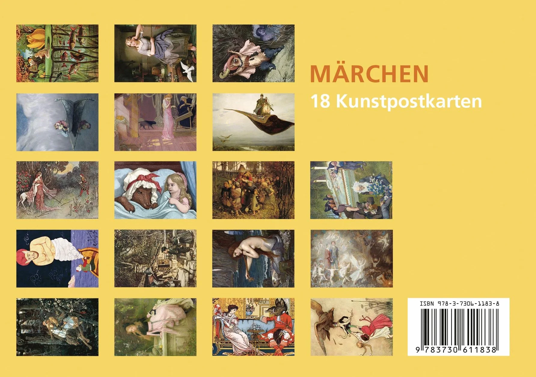 Postkarten-Set Märchen: 18 Kunstpostkarten aus hochwertigem Karton. ca. 0,28 EUR pro Karte: 37