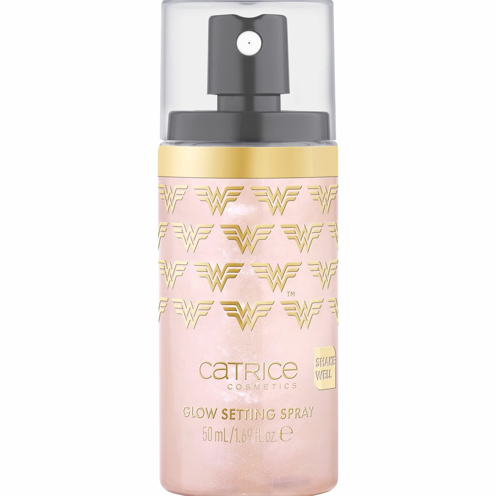 Catrice Rozświetlający spray utrwalający makijaż Wonder Woman, naturalny, błyszczący, świetlisty, zroszony (50ml)