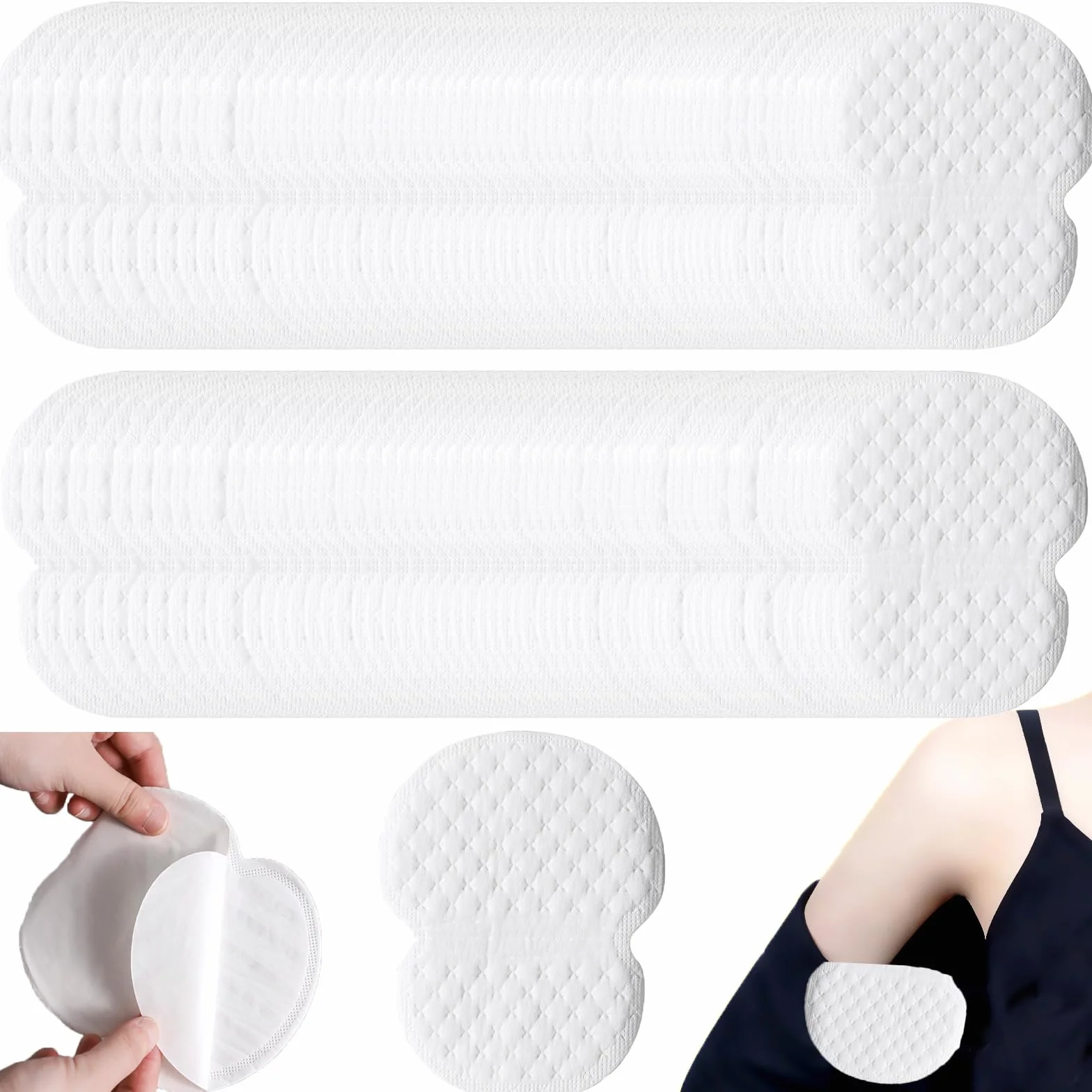 Pochłaniacze pod pachami 120 sztuk oddychające antyperspiracyjne