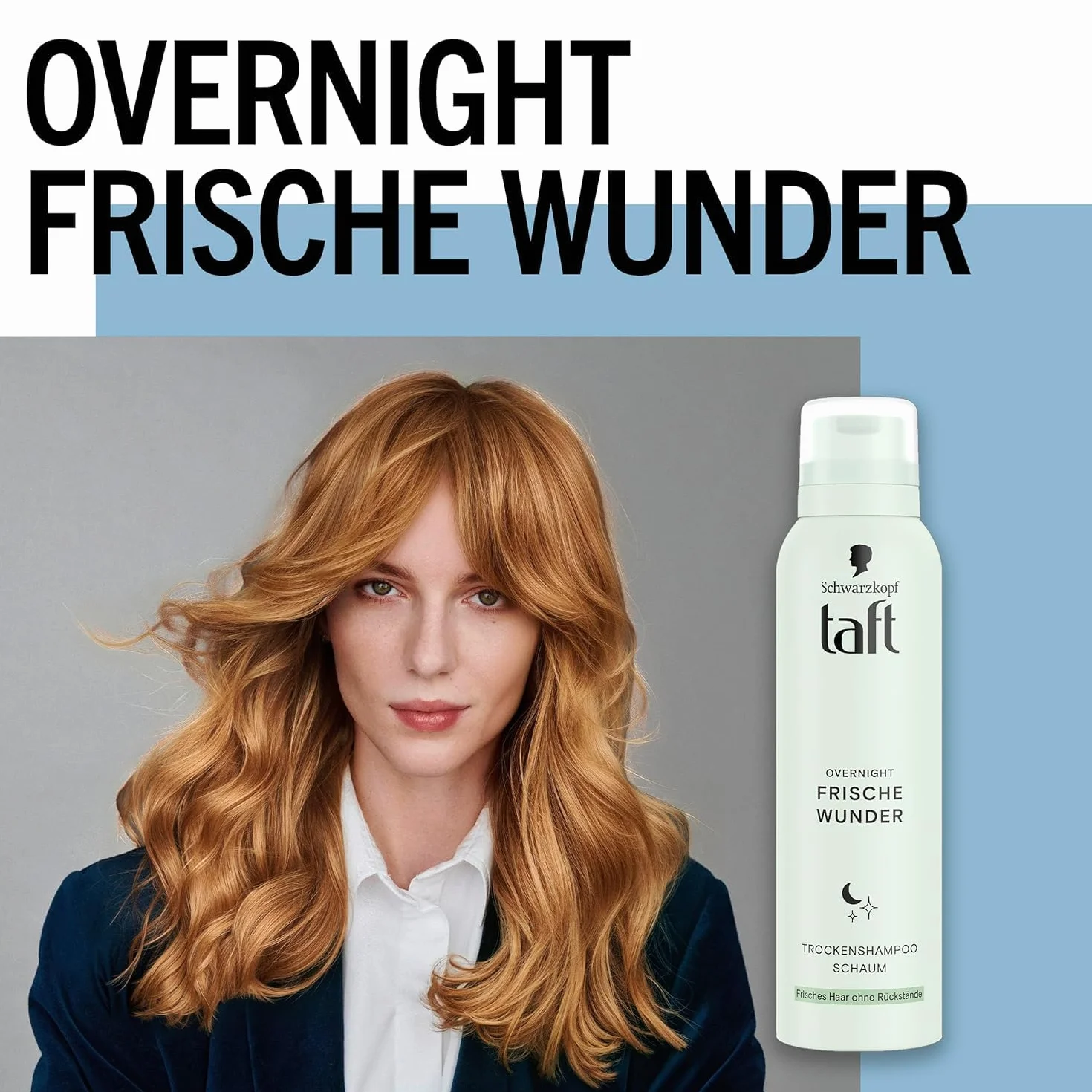 Schwarzkopf TAFT suchy szampon z pianki Overnight Fresh Wunder 2 x 150 ml