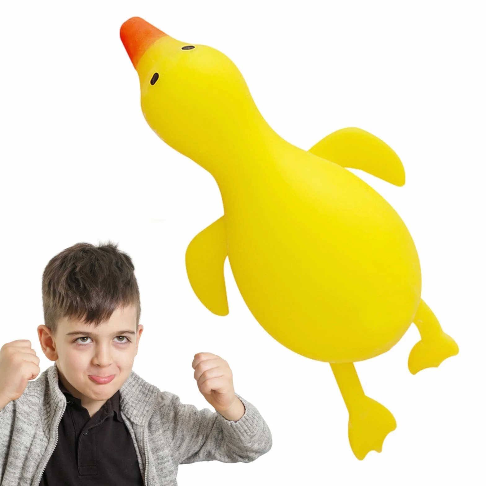 Duck Stress Relief Toy Squeezing Sensory Soft Animal for Kids