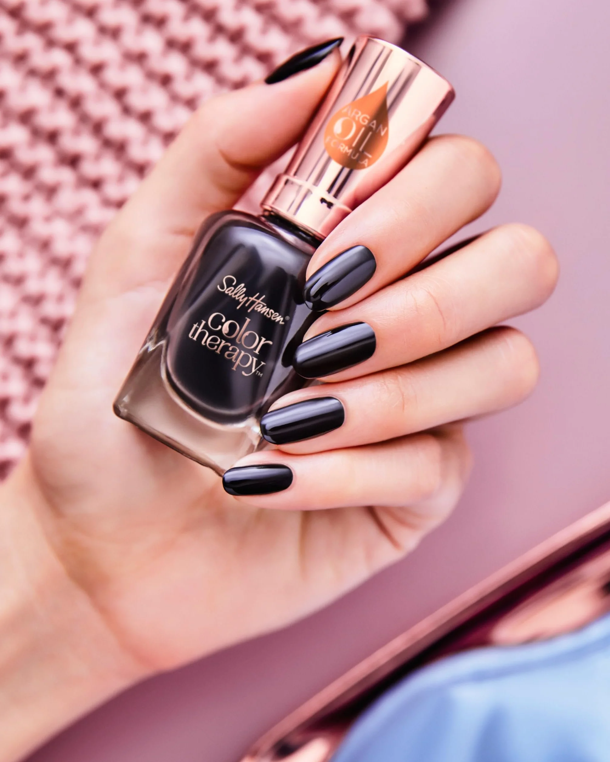 Sally Hansen, Lakier do paznokci Color Therapy Nail Beautifiers, High Gloss Top Coat, przezroczysty lakier do paznokci