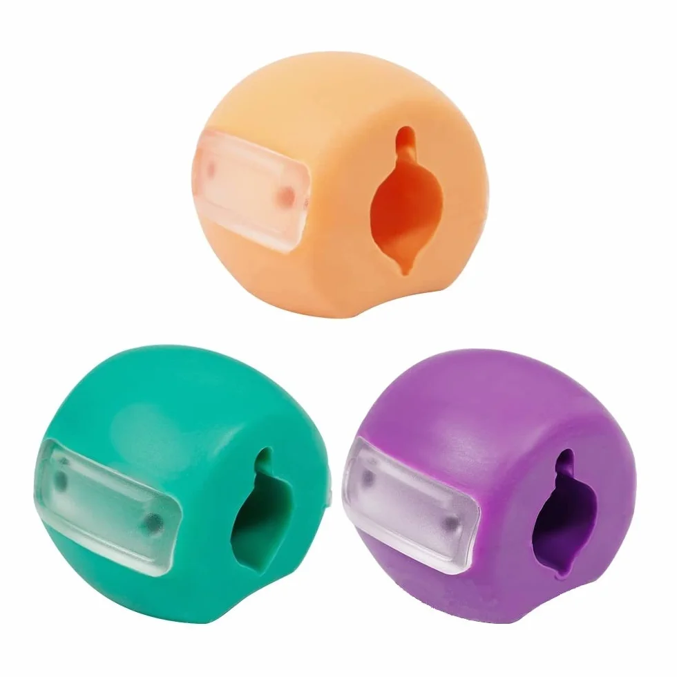Jaw exerciser Zestaw 3 gum do ćwiczeń żuchwy i szczęki Jawline Muscle Shaper